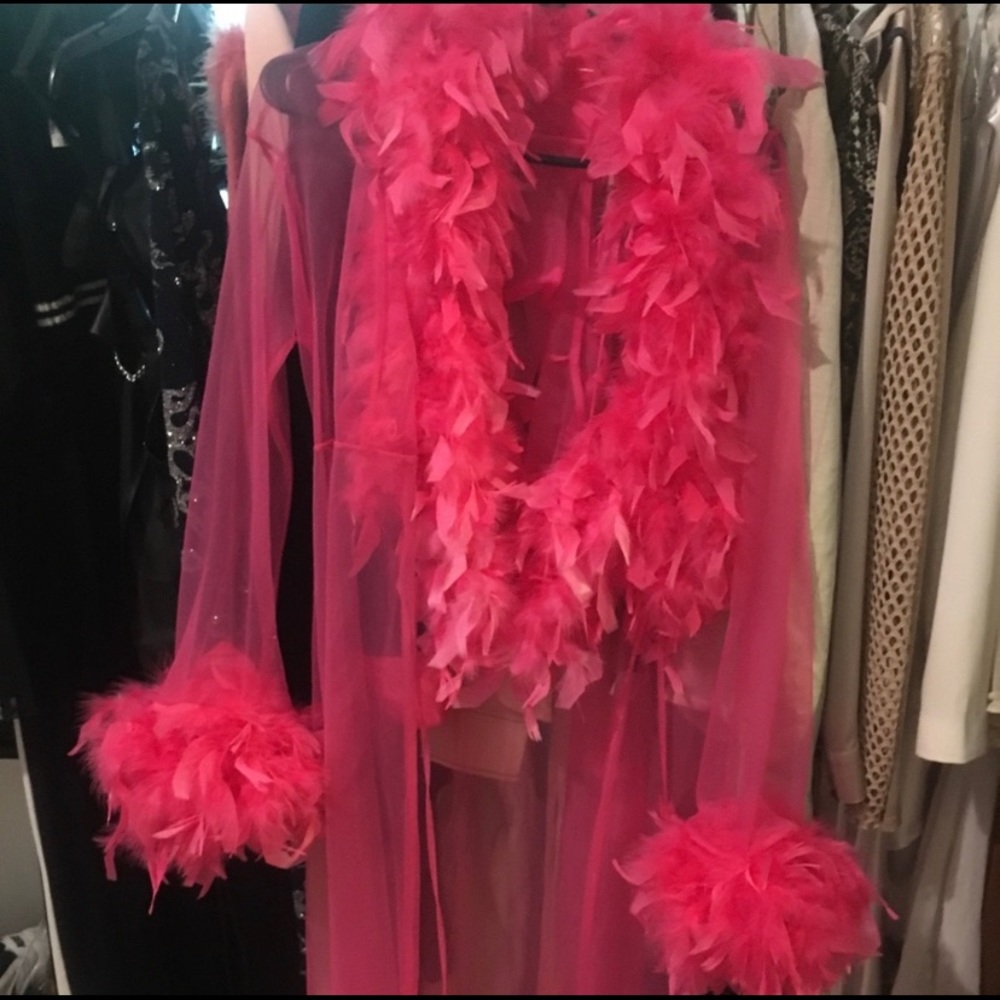 Feather Pink Robe